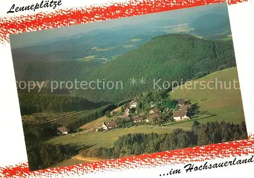 AK / Ansichtskarte Lenneplaetze Fliegeraufnahme Lenneplaetze