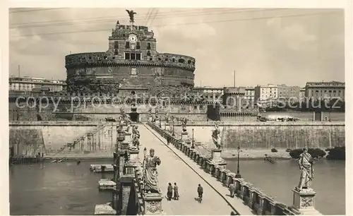 AK / Ansichtskarte Roma_Rom Ponte Elio e Castel Sant Angelo Roma_Rom