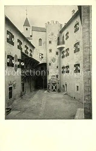 AK / Ansichtskarte Brunico Castello Cortile del Castello Schloss Brunico