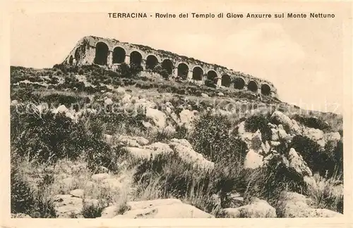 AK / Ansichtskarte Terracina Rovine del Tempio di Giove Anxurre sul Monte Nettuno Terracina