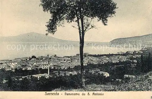 AK / Ansichtskarte Sorrento_Campania Panorama da Sant Antonio Sorrento Campania