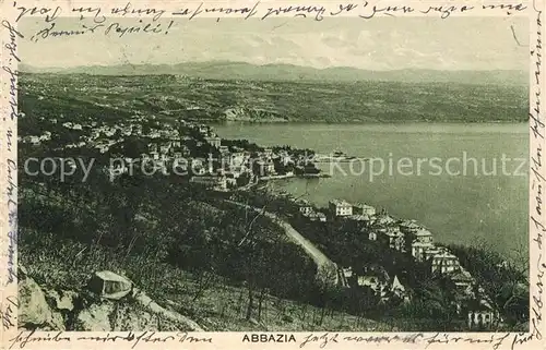 AK / Ansichtskarte Abbazia_Istrien Panorama Abbazia_Istrien