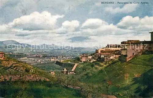 AK / Ansichtskarte Bergamo Panorama da Colle Aperto Bergamo