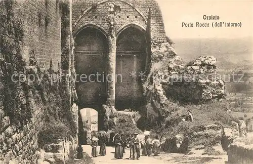 AK / Ansichtskarte Orvieto Porta Rocca dall interno Orvieto