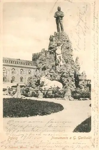 AK / Ansichtskarte Pavia Monumento a Giuseppe Garibaldi Pavia