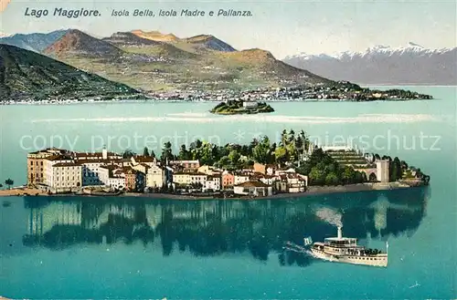 AK / Ansichtskarte Isola_Bella_Lago_Maggiore Isola Madre e Pallanza Isola_Bella_Lago_Maggiore