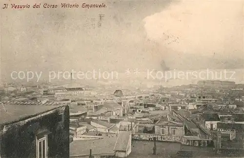 AK / Ansichtskarte Napoli_Neapel Il Vesuvio dal Corso Vittorio Emanuele Napoli Neapel