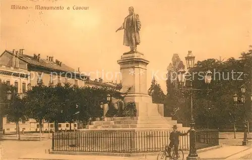 AK / Ansichtskarte Milano Monumento a Cavour Denkmal Milano