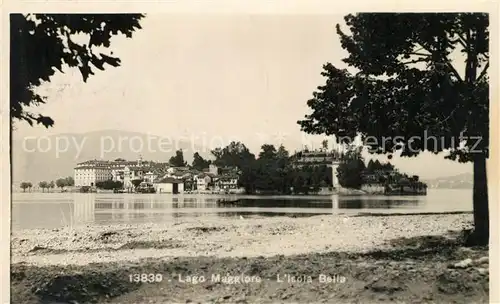 AK / Ansichtskarte Isola_Bella_Lago_Maggiore Uferpromenade am See Isola_Bella_Lago_Maggiore