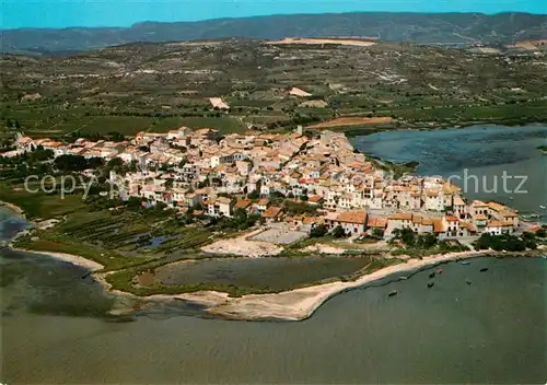 AK / Ansichtskarte Bages_Aude En avion au dessus de la Cite Bages_Aude