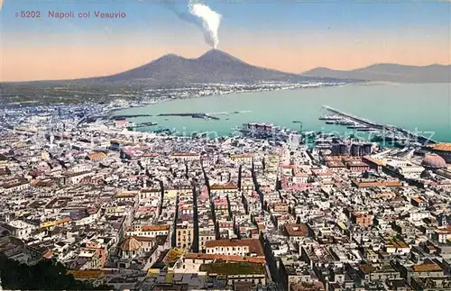 AK / Ansichtskarte Napoli_Neapel Col Vesuvio Napoli Neapel