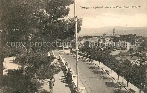 AK / Ansichtskarte Perugia Igiardinetticon Viale Carlo Alberto Perugia