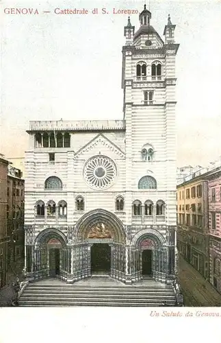 AK / Ansichtskarte Genova_Liguria Cattedrale di San Lorenzo Genova Liguria