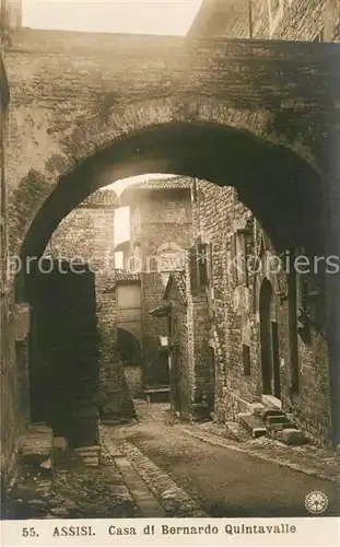 AK / Ansichtskarte Assisi_Umbria Casa di Bernardo Quintavalle Assisi Umbria