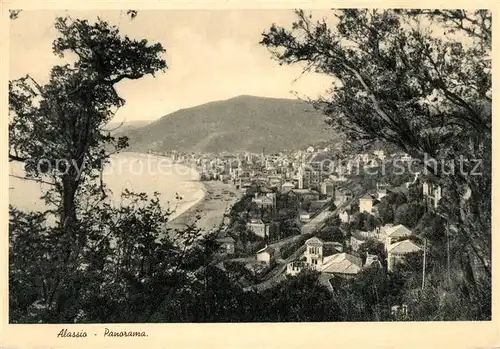 AK / Ansichtskarte Alassio Panorama Alassio