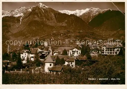 AK / Ansichtskarte Merano_Suedtirol Mala Alta Merano Suedtirol