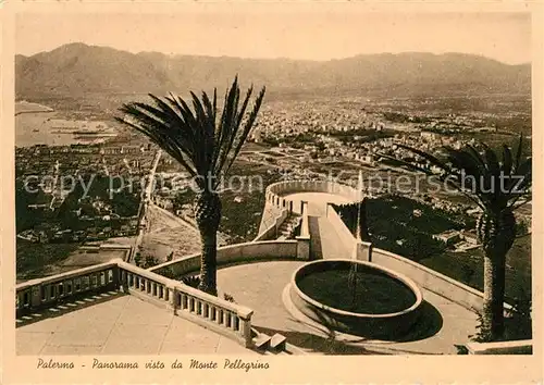 AK / Ansichtskarte Palermo_Sicilia Panorama visto da Monte Pellegrino Palermo_Sicilia