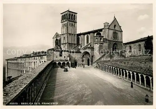 AK / Ansichtskarte Assisi_Umbria Basilica di San Francesco Assisi Umbria
