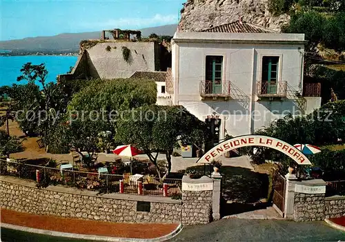 AK / Ansichtskarte Taormina_Italien Pensione La Prora Bar Ristorante Taormina Italien
