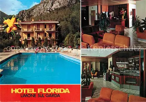 AK / Ansichtskarte Limone_sul_Garda Hotel Florida Gastraum Bar Limone_sul_Garda