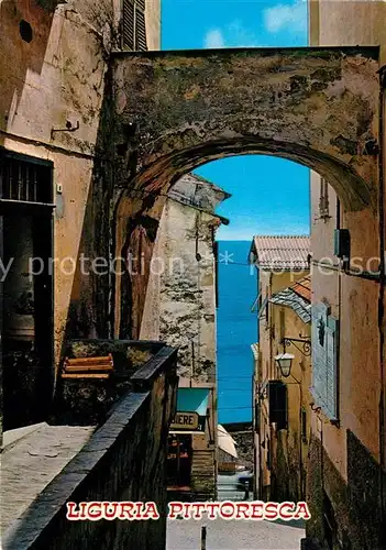 AK / Ansichtskarte Liguria_Ligurien Carrugio caratteristico Liguria Ligurien