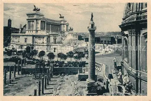 AK / Ansichtskarte Roma_Rom Il Foro Traiano Altare della Patria ed il Campidoglio veduti dall Hotel Luxor Roma_Rom