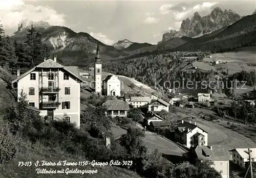 AK / Ansichtskarte Villnoess mit Geislergruppe Villnoess