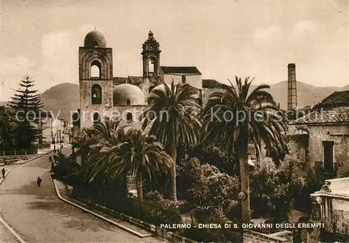 AK / Ansichtskarte Palermo_Sicilia Chiesa di S Giovanni degli Eremiti Palermo_Sicilia