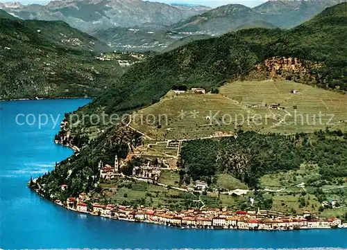 AK / Ansichtskarte Morcote_Lago_di_Lugano Veduta aerea da Serpiano Morcote_Lago_di_Lugano
