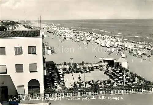 AK / Ansichtskarte Lido_di_Jesolo Veduta parziale della spiaggia Lido_di_Jesolo