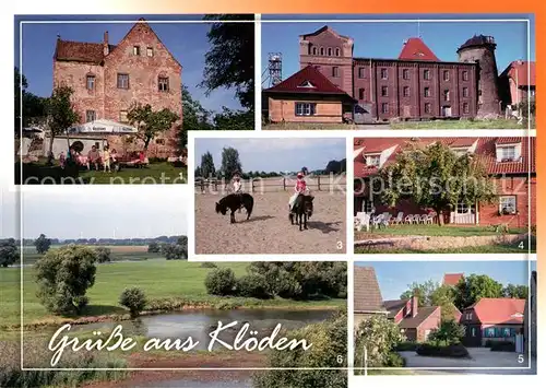 AK / Ansichtskarte Kloeden Burg alte Muehle Pension Auf der Tenne Kloeden