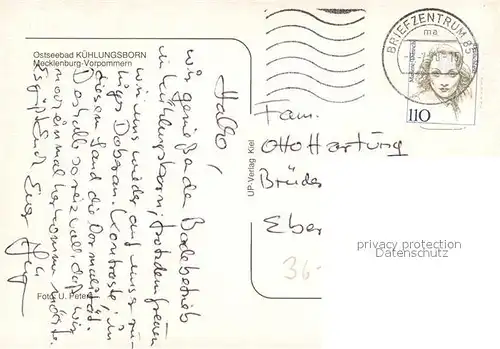 AK / Ansichtskarte Kuehlungsborn_Ostseebad Boot Strand Promenade Kuehlungsborn_Ostseebad