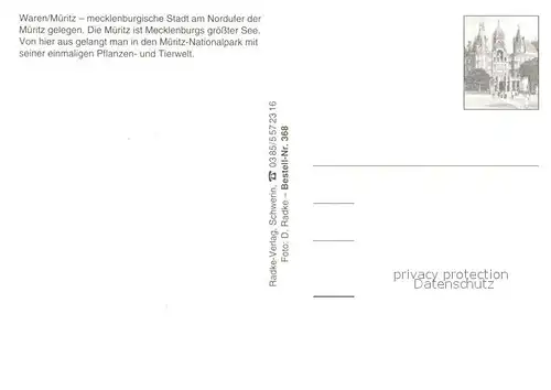 AK / Ansichtskarte Waren_Mueritz Mueritz Hotel Klink Schloss Klink  Waren Mueritz