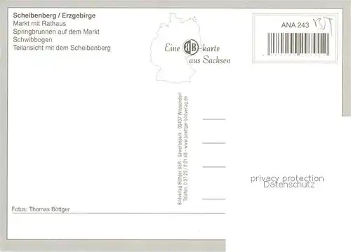 AK / Ansichtskarte Scheibenberg Markt Rathaus Schwibbogen Scheibenberg