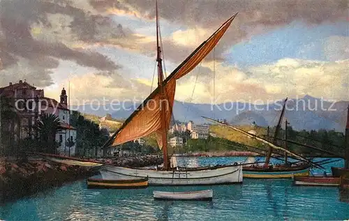 AK / Ansichtskarte Santa_Margherita_Ligure Hafen Segelboote Photochromie Serie 136 No 2612 Santa_Margherita_Ligure