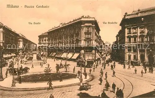 AK / Ansichtskarte Milano Piazza Cordusio Milano