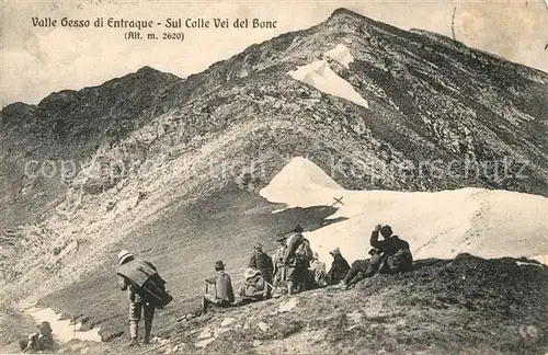 AK / Ansichtskarte Cuneo Valle Gesso di Entraque sul Colle Vei del Bonc Bergwandern Cuneo