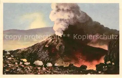 AK / Ansichtskarte Napoli_Neapel Vesuvio in eruzione Vulkan Vesuv Vulkanausbruch Natur Napoli Neapel