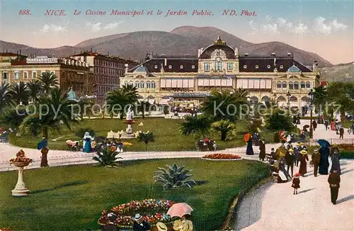AK / Ansichtskarte Nice_Alpes_Maritimes Casino Municipal et Jardin Public Nice_Alpes_Maritimes