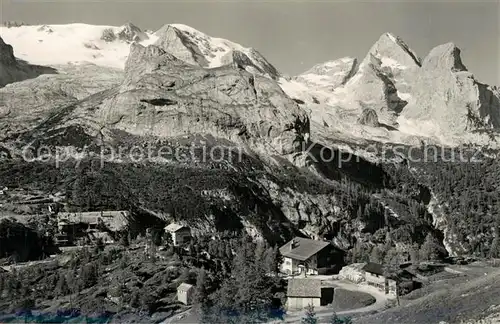 AK / Ansichtskarte Fedaia verso la Marmolada e Vernel Rifugi Dolomiten Fedaia