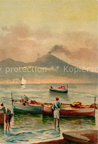 AK / Ansichtskarte Trieste Paesaggio dal vero acquarello Kuenstlerkarte Trieste