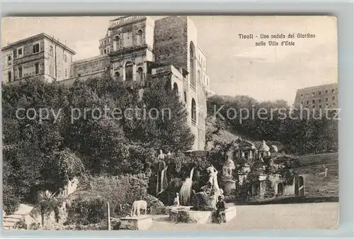 AK / Ansichtskarte Tivoli Veduta del Giardino nella Villa d Este Biglietto d Ingresso Tivoli