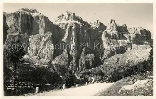 AK / Ansichtskarte Gruppo_Sella Strada delle Dolomiti Gruppo_Sella