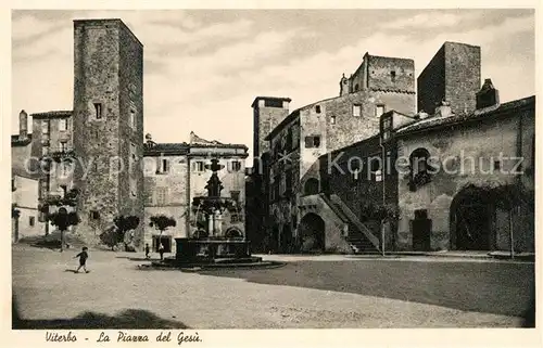 AK / Ansichtskarte Viterbo La Piazza del Gesu Viterbo