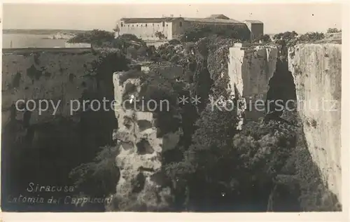 AK / Ansichtskarte Siracusa Latomia dei Cappuccini Siracusa