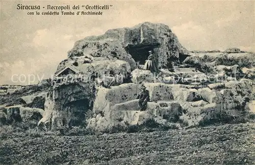 AK / Ansichtskarte Siracusa Necropoli dei Grotticelli Siracusa