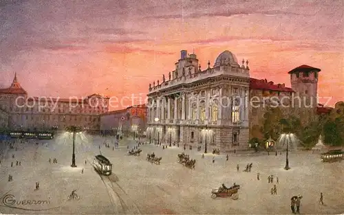 AK / Ansichtskarte Torino Piazza Castello col Palazzo Reale Torino