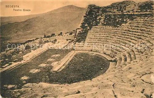 AK / Ansichtskarte Segesta Teatro Greco Segesta