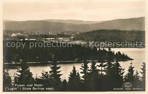 AK / Ansichtskarte Vaermland_Region Fryken med Maloen Vaermland_Region