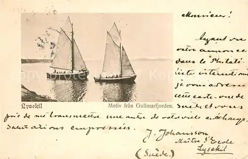 AK / Ansichtskarte Lysekil Motiv fran Gullmarfjorden Lysekil